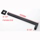 Square Matte Black 200mm ABS Shower Head with Wall Mounted Shower Arm